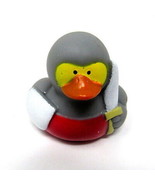 Medieval Knight Rubber Duck 2&quot; White Sword Shield Red Squirter US Seller... - £5.94 GBP