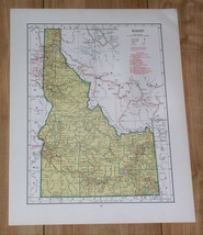 1943 Vintage Wwii Map Of Idaho / Illinois - £15.33 GBP