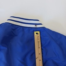 Vintage Dunbrooke Pla-Jac Jacket Men's XL Blue Satin Snap Front Made USA 90s image 3