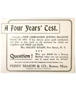 Perry Mason Companion Sewing Machine 1897 Advertisement Victorian Craft ... - $19.99