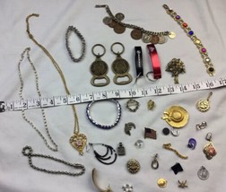 vintage junk jewelry lot For Repair Craft Collage Beer Opener - £19.33 GBP