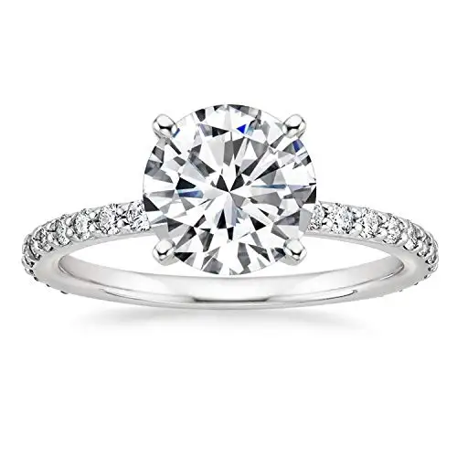 925 Sterling Silver for Women 1.25 CT Round Solitaire Cubic Zirconia Engagement  - £22.99 GBP