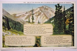 Colorado Poem by Clement Yore Postcard - £3.94 GBP