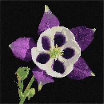 Pepita Needlepoint Canvas: Exotic Purple Flower, 10&quot; x 10&quot; - £61.69 GBP+
