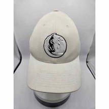 Dallas Mavericks Adidas Baseball Cap L/XL Cream Black Logo - $23.12