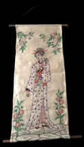 Vintage Asian Japanese Geisha Girl Needlepoint Finished Wall Hanging Art... - £71.86 GBP