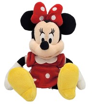Disney Store Minnie Mouse Plush Stuffed Toy 9&quot; Classic Red Dotted Outfit - £9.71 GBP