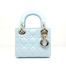 Christian Dior Cannage Lady Bag Mini M0505 Women Blue One Size - £3,555.74 GBP