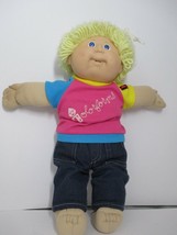 VTG 1982-1985 Cabbage Patch Kids Colorforms T-Shirt Jeans Blonde Blue Eyes Doll - £23.79 GBP