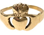 Unisex Fashion Ring 10kt Yellow Gold 412755 - £174.42 GBP
