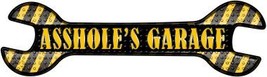 Assholes Garage Novelty Metal Wrench Sign W-040 - £22.41 GBP