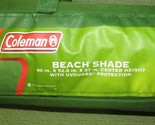 COLEMAN BEACH SHADE SET with ZIPPERED CARRIER UV PROTECTION 90&quot;X52.5&quot;X57... - $17.09
