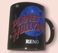 PLANET HOLLYWOOD Mug Cup Reno Black Stars Logo 80s 90s Vintage - $15.80