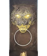 interoknack Large Chrome Tiger Head Wall Sculpture with Illuminated Eyes... - $517,570.59 MXN