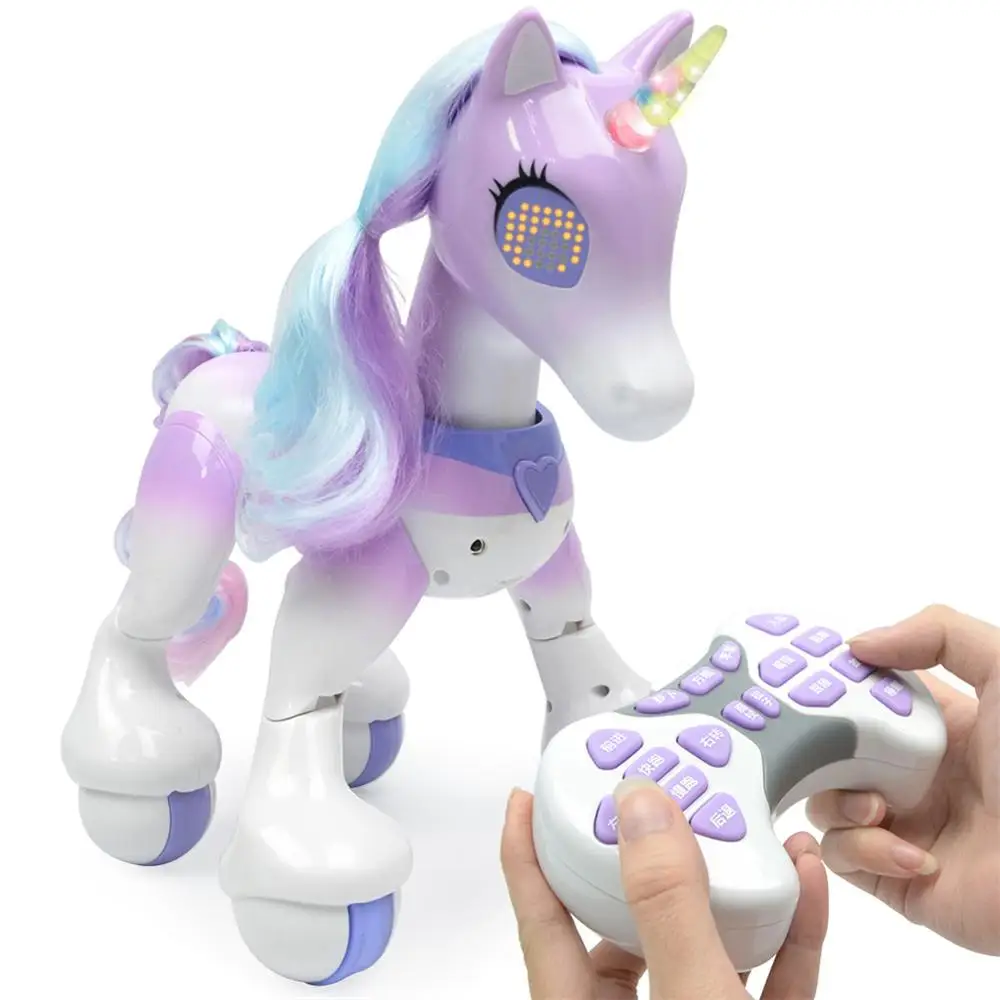 RC Horse Unicorn Robot Cartoon Cute Animal Intelligent Induction Electric Model - £57.41 GBP+