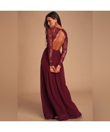 Lulus Awaken My Love Burgundy Long Sleeve Lace Maxi Dress Burgundy M - $1,310.43 MXN