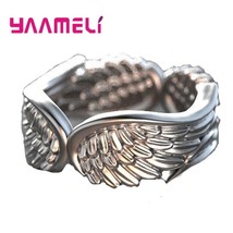 Retro Sterling Silver 925 Antique Ring Vintage Feather Angel Wings Original Desi - £8.69 GBP
