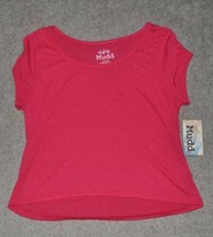 Womens Shirt Summer Jr Girls Mudd Pink Cap Short Sleeve Lightweight Top-size XL - £7.93 GBP