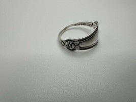 Vintage Sterling Silver Flower Spoon Ring Size 10.5 R142 - $39.60