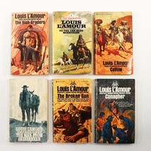 Lot of 6, Louis L&#39;Amour Books VTG Paperback Catlow, Conagher, The High Graders - £5.58 GBP