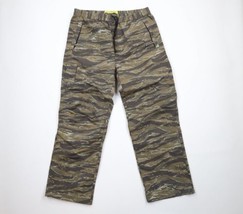 Vintage Y2K Guess Mens XL Spell Out Double Knee Wide Leg Camouflage Pants Nylon - £120.53 GBP