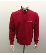 Roots Athletics 1973  Red With Gray- White-Blue Trim 1/4 Zip Cotton Swea... - $7.92