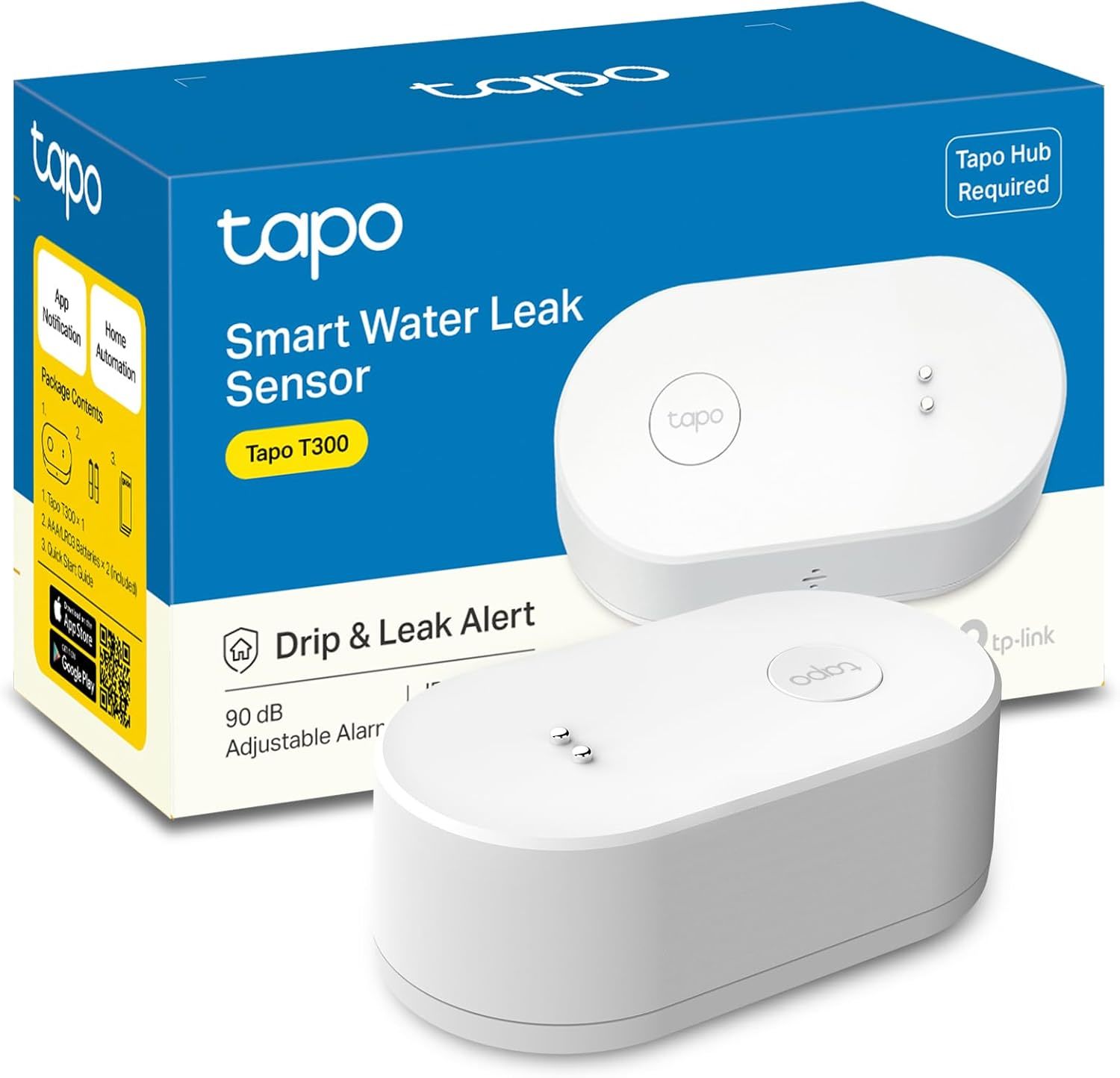 Tp-Link Tapo Smart Water Leak Detector, Requires Tapo Hub, Water Leak Se... - $33.99