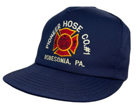 Vintage Pioneer Hose Co #1 Hat Cap Robesonia PA Snapback Firefighter Fire Dept - £18.47 GBP