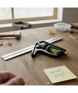 Level &amp; Tool 406EM 6-Inch Inch/Metric Combination Square, Silver, CNC Ma... - $403.20 MXN