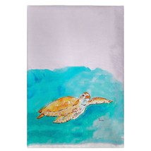 Betsy Drake Brown Sea Turtle Guest Towel - £27.23 GBP