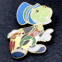 Jiminy Cricket Vintage Pin Gold Tone Enamel Disney - $11.95