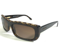 Chanel Sunglasses 5130-Q c.714/13 Brown Gold Woven Leather Frames w Brown Lenses - £256.14 GBP