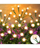 Solar Garden Lights, New Upgraded Leaf Design 20 Led Solar Firefly Light... - £28.18 GBP