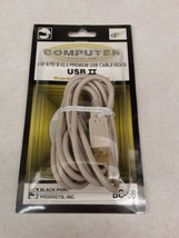 Black Point Product BC-66 Vintage Computer Cable 6&#39; A to B V2.0 Premium ... - $19.60