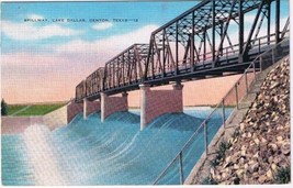 Texas Postcard Denton Spillway Lake Dallas - £2.32 GBP