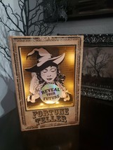 Halloween Light Up Fortune Teller Crystal Ball Stash Box Book Decor - £35.71 GBP