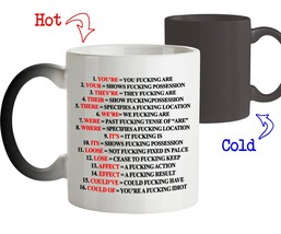 Funny Mug - Grammar Expletive and Rude - Inspirational gifts for friends and sar - £16.19 GBP