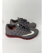 Excellent Nike Air Max 2016 Men&#39;s Size 11 Shoes Dark Grey Red Lace Up Sn... - $1,096.12 MXN