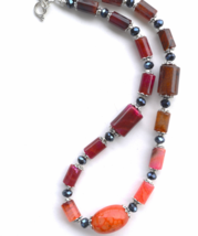 Statement necklace, gemstone necklace, Agate Necklace, Crystal, 160 - £30.67 GBP