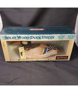 Duck Decoy Rocky Mountain Gift Exchange Solid Wood Hand-Painted NIB - £26.15 GBP