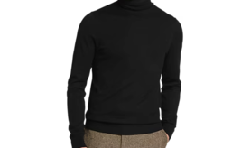 Paisley &amp; Gray Slim Fit Turtleneck Sweater size; XL colour: Black - $37.39