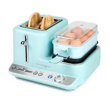 Classic Retro 3-In-1 Breakfast Station, 2-Wide Slot Toaster With Adjustable Toas - £80.03 GBP