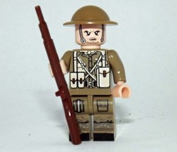 British WW2 Army Soldier F Custom Minifigure - £3.36 GBP