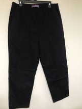 Gloria Vanderbilt Pants  Womens Black Size 16 Pull-on Tapered Leg High Rise - £14.57 GBP