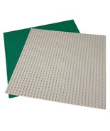 Two-Pack Lego Baseplates 10&quot; X 10&quot; Green &amp; Gray - $13.44