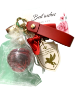 Red Rose Keychain Eternal Flower Car Bag Hanging Ornaments - £4.52 GBP