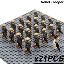21pcs/set Princess Leia Leader Rebel troopers Star Wars Rebel Minifigures Block - £26.37 GBP