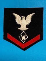 WWII, U.S.N.  3rd CLASS, CHAPLAINS ASSISTANT, RATE, RED ON BLUE, DATED 1944 - $15.00