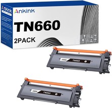 Ankink High Yield TN660 TN630 Toner Cartridge Replacement for Brother-Pack Of 2 - £31.64 GBP