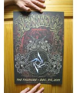 Metallica Affiche Décembre 7, 2011 30 Ans Lourd Reign Fillmore - €159,29 EUR